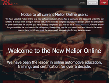 Tablet Screenshot of melioronline.com